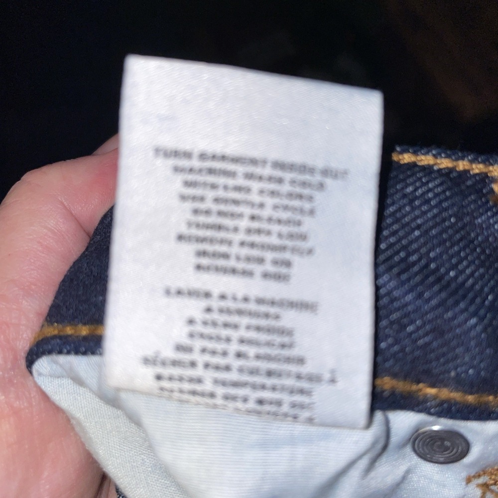 OAT New York Womens Straight Leg Jeans Size 4/27 Dark Wash Stretch Mid-Rise - Picture 5 of 6